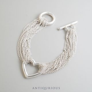 Tiffany & Co. - TIFFANY ブレスレット オープンハート 10ロウ トグル