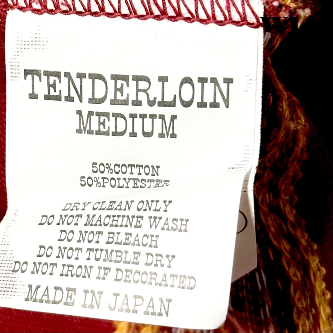 希少品！ TENDERLOIN TEE 半袖 Tシャツ バーガンディー 赤 M