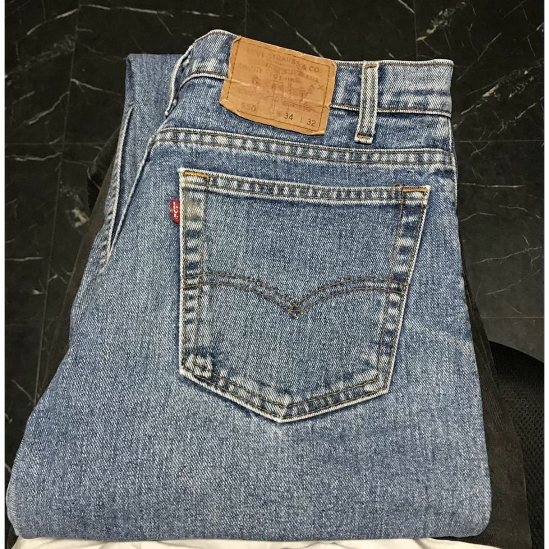 90's USA製 LEVI'S リーバイス 550-4891 550 ワイド