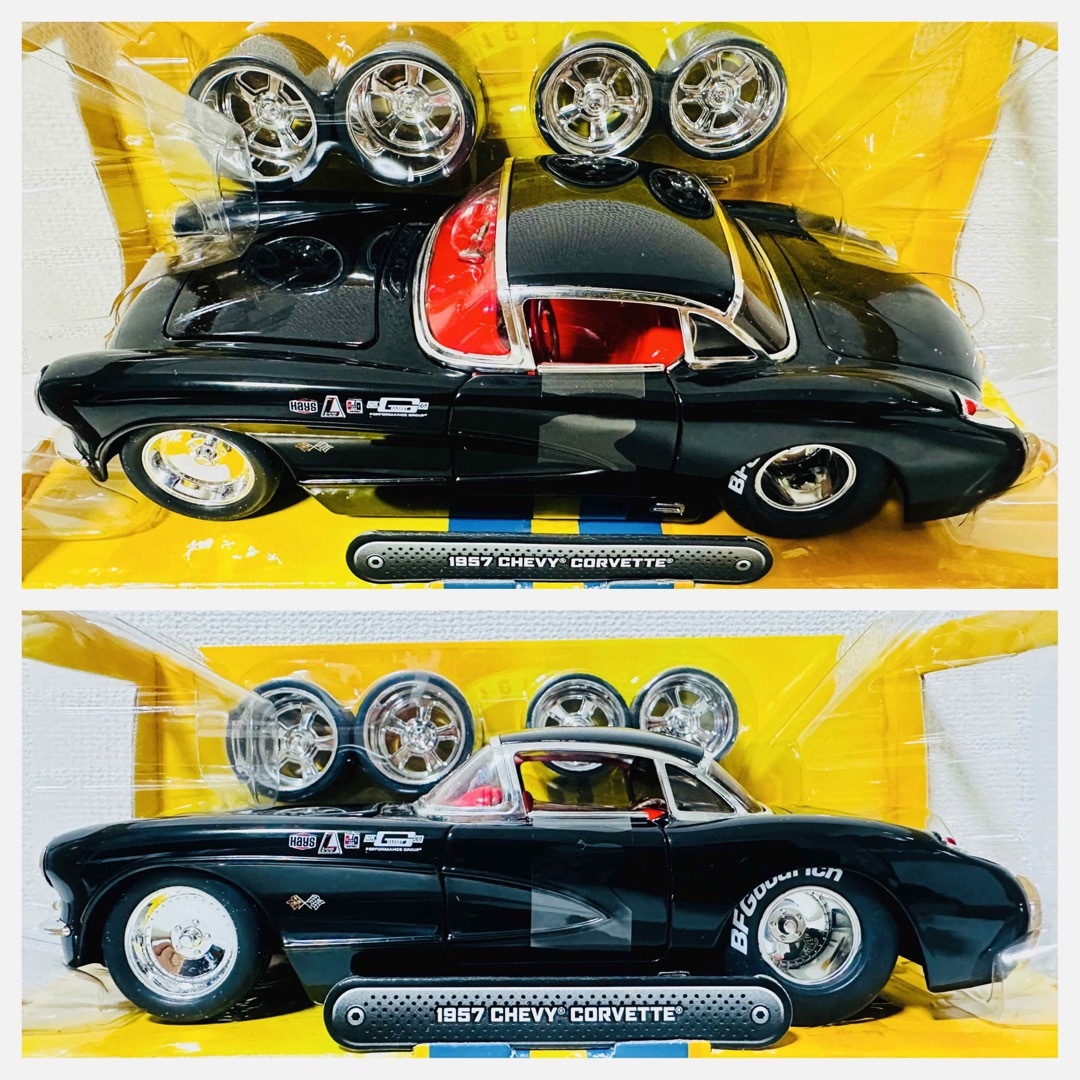 Chevrolet(シボレー)のジェイダ/’57 Chevyシボレー Corvetteコルベット 1/24絶版  エンタメ/ホビーのおもちゃ/ぬいぐるみ(ミニカー)の商品写真