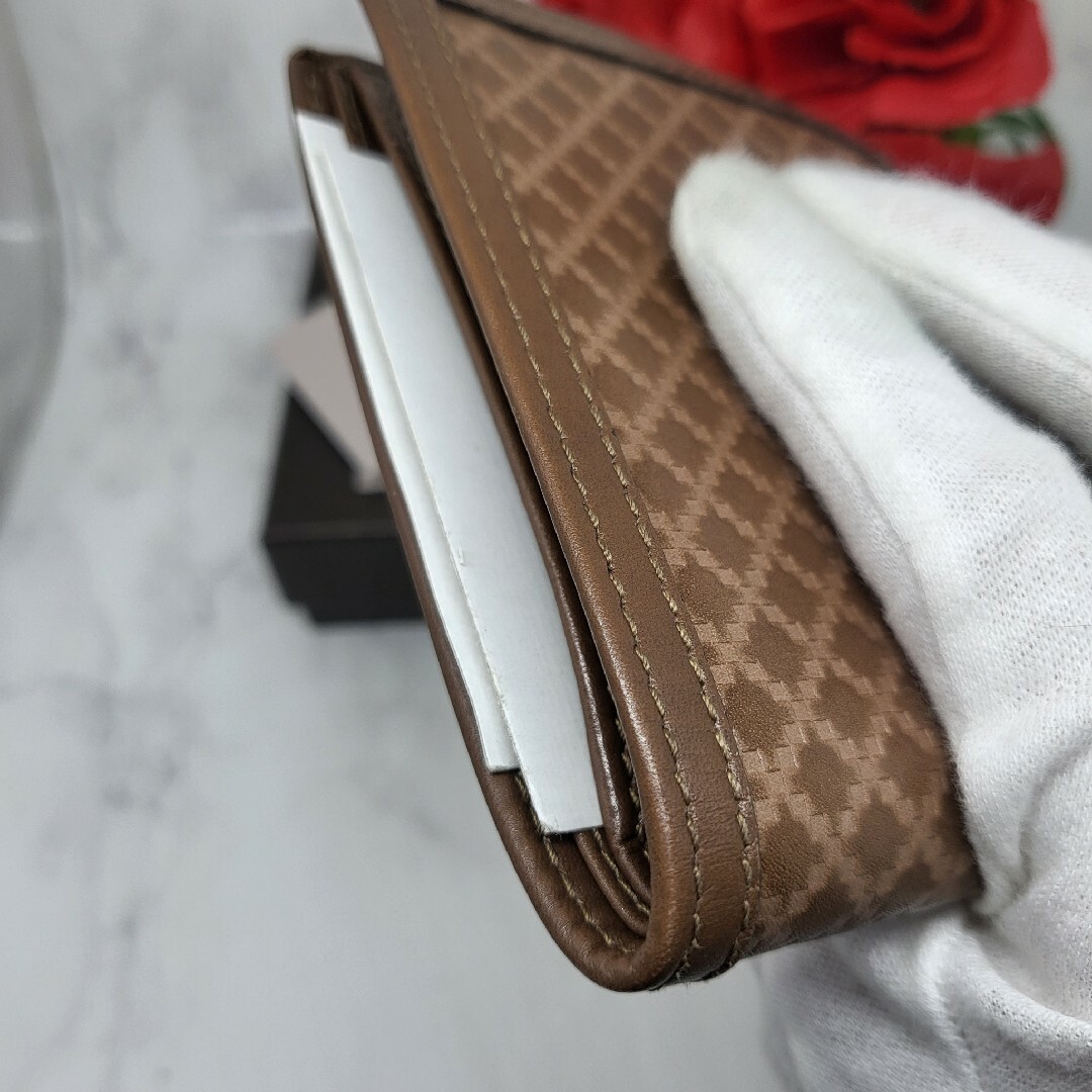 【未使用に近い】 GUCCI グッチ 2つ折り財布 財布 ディアマンテ