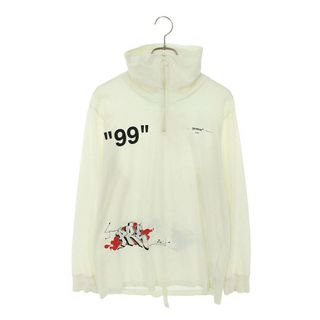 オフホワイト(OFF-WHITE)のオフホワイト  OMAB026R19737006 ハーフジップ長袖カットソー メンズ M(Tシャツ/カットソー(半袖/袖なし))