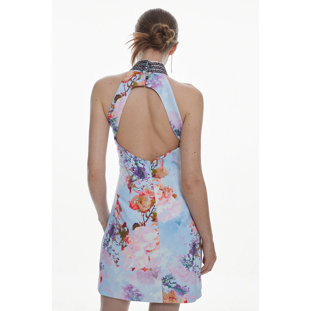 Karen Millen - ❤️ Karen Millen新作 新品 ブルー 花柄ワンピース