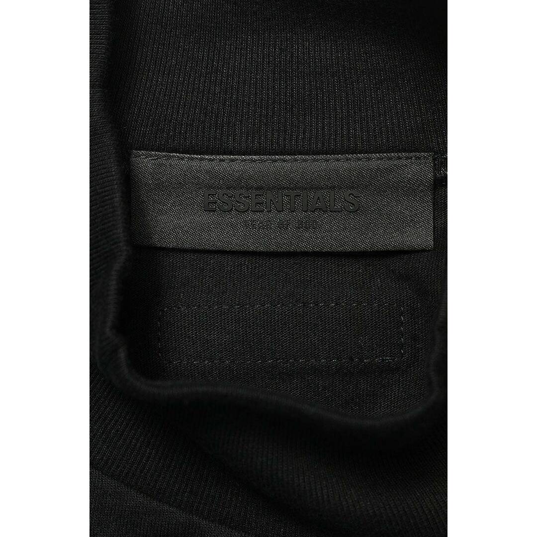 FEAR OF GOD(フィアオブゴッド)のフォグ  ESSENTIALS L/S TEE JET BLACK フロントロゴ長袖カットソー メンズ S メンズのトップス(Tシャツ/カットソー(七分/長袖))の商品写真