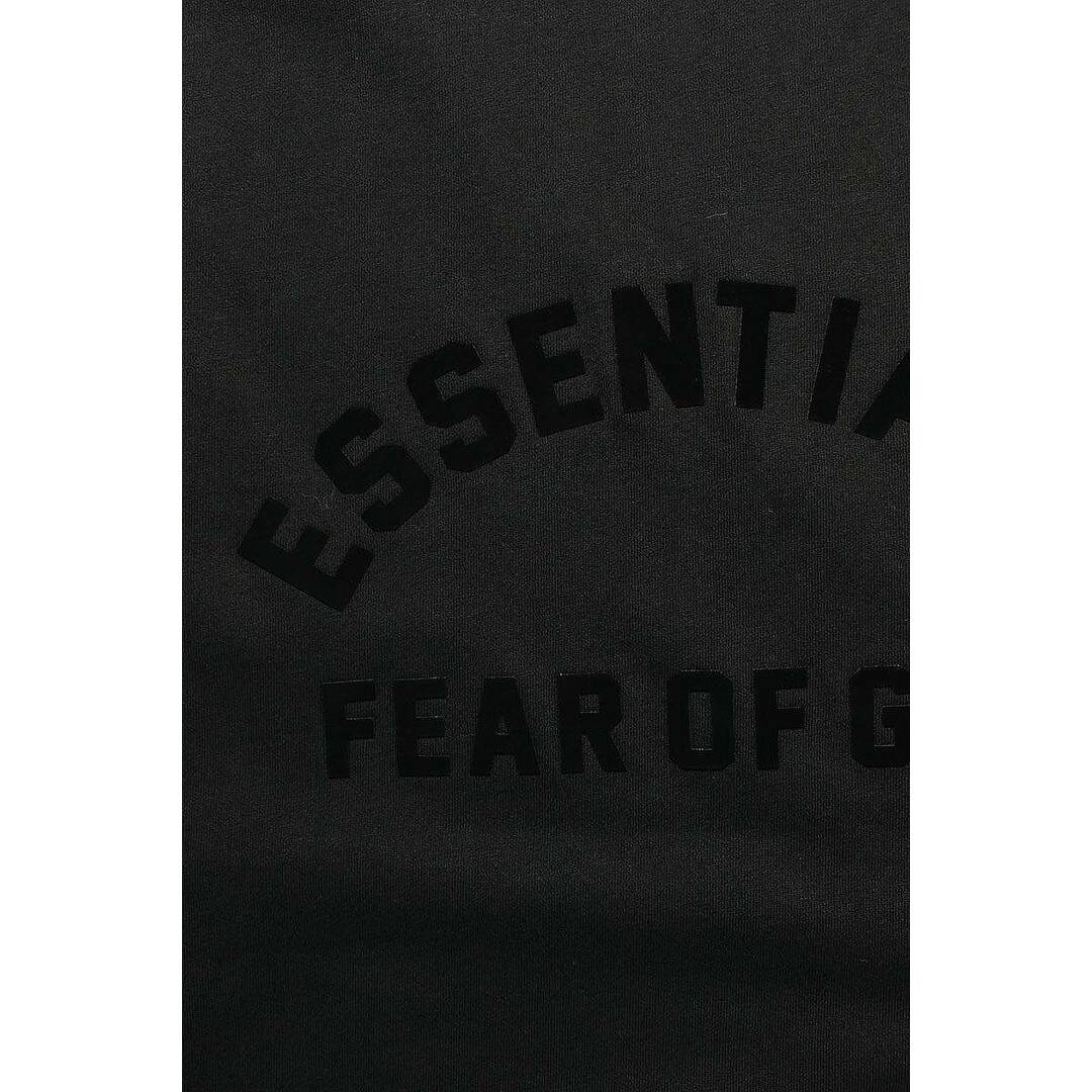 FEAR OF GOD(フィアオブゴッド)のフォグ  ESSENTIALS L/S TEE JET BLACK フロントロゴ長袖カットソー メンズ S メンズのトップス(Tシャツ/カットソー(七分/長袖))の商品写真