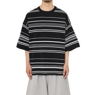 イズネス(is-ness)のis-ness KNITTED FLASH BORDER T-SHIRT(Tシャツ/カットソー(半袖/袖なし))