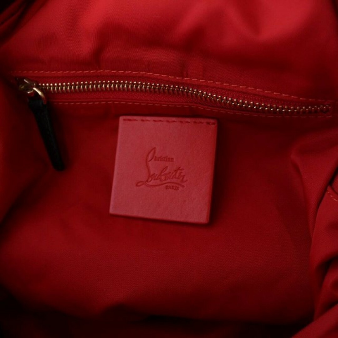 Christian Louboutin(クリスチャンルブタン)のクリスチャンルブタン リュックサック デイバッグ バッグ 刺繍 黒 ブラック レディースのバッグ(リュック/バックパック)の商品写真