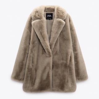 ザラ ファーコート(レディース)（ベージュ系）の通販 100点以上 | ZARA ...