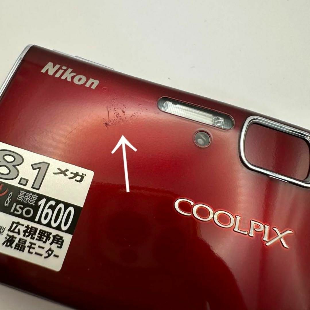 Nikon(ニコン)のニコン COOLPIX S51ワインレッド　810万画素 スマホ/家電/カメラのカメラ(コンパクトデジタルカメラ)の商品写真