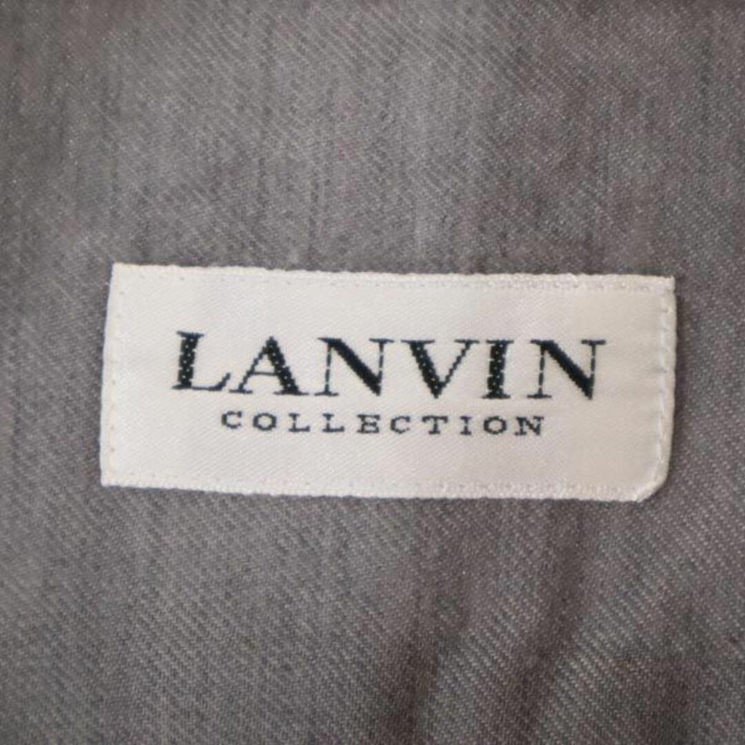 LANVIN - ランバン 日本製 ウール100％ 長袖 シャツ M グレー系 LANVIN ...