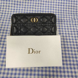 ChristianDior ディオール Wホック 長財布 Dロゴ 総柄 スエード ...