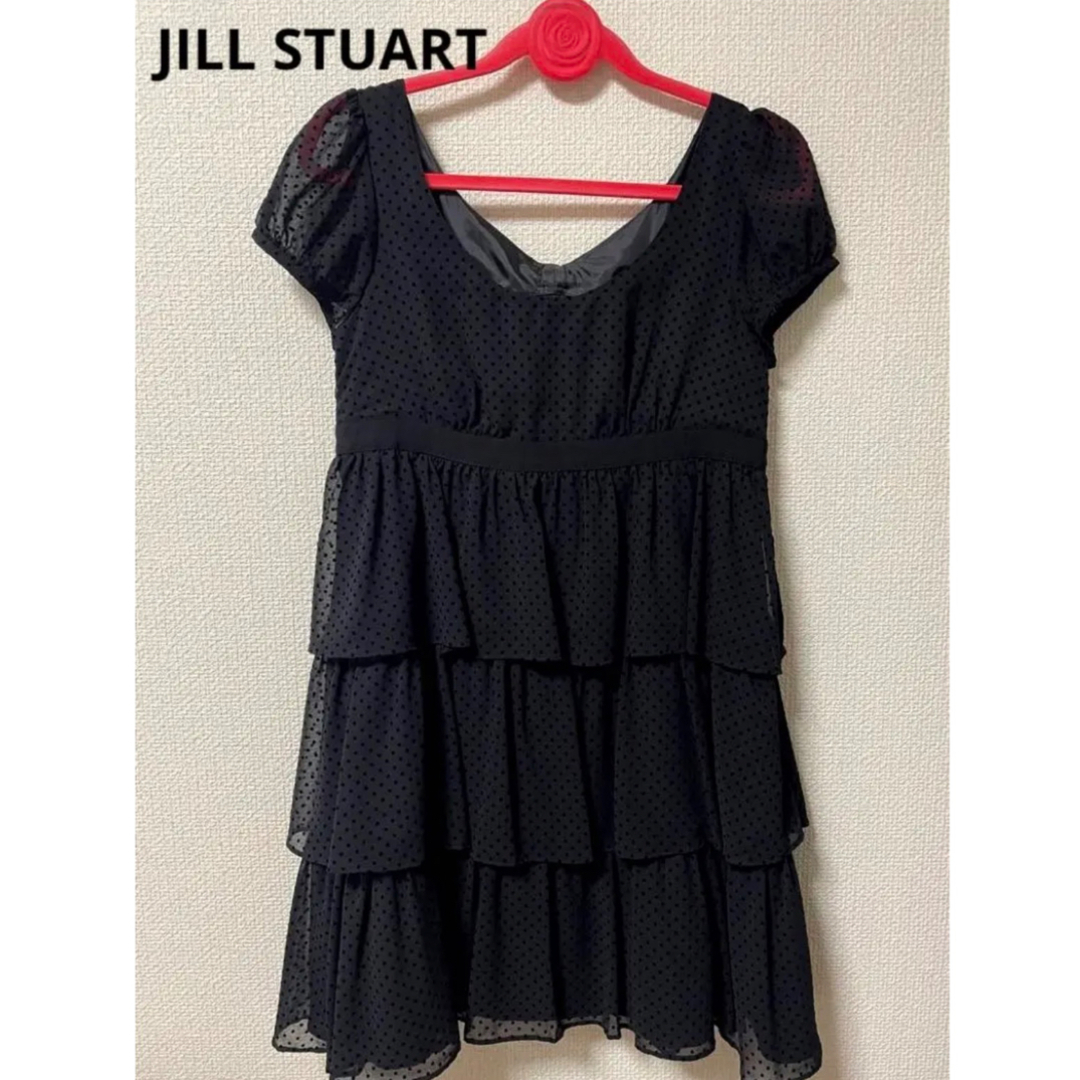 JILLSTUART(ジルスチュアート)のJILL STUART ジルスチュアート ひざ丈ワンピース  バックリボン レディースのワンピース(ひざ丈ワンピース)の商品写真