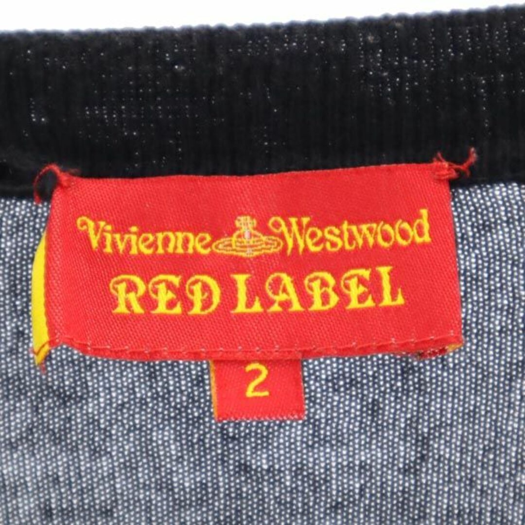 ヴィヴィアンウエストウッド レッドレーベル ニット カーディガン 2 黒 Vivienne Westwood RED LABEL ロゴ刺繍 レディース   【230914】 6