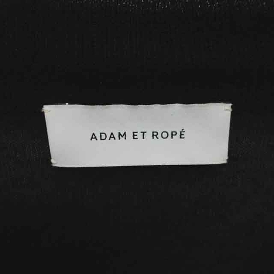 Adam et Rope'(アダムエロぺ)のアダムエロペ カーディガン ニット 透け感 Vネック 薄手 長袖 F 黒 レディースのトップス(カーディガン)の商品写真