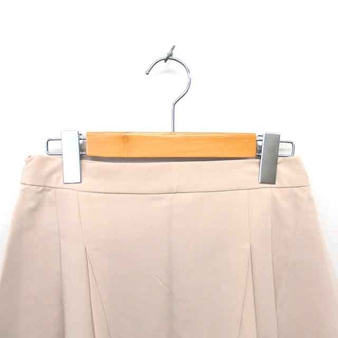 INDEX(インデックス)のインデックス タグ付き フレア スカート ミニ 薄手 M ベージュ 茶 レディースのスカート(ミニスカート)の商品写真