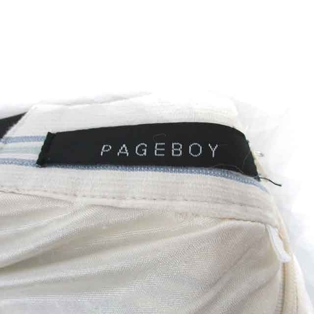 PAGEBOY(ページボーイ)のページボーイ  キュロット パンツ ショート スカート風 F アイボリー ブルー レディースのパンツ(キュロット)の商品写真