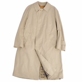 アクアスキュータム Aquascutum コート ステンカラーコート バルマカーンコート ライナー付き ウール 英国製 アウター メンズ 36SHORT(S相当) ネイビー