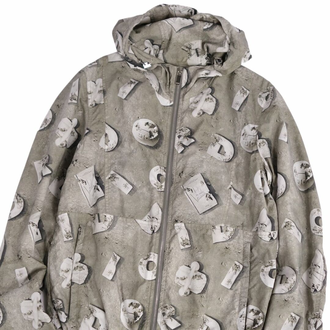 極美品 ディオールオム×ダニエル アーシャム DIOR HOMME ブルゾン パーカー 20SS ジップアップ 総柄 ロゴ柄 アウター メンズ 46(S相当) グレー 極美品 ディオールオム×ダニエル アーシャム DIOR HOMME ブルゾン パーカー 20SS ジップアップ 総柄 ロゴ柄 アウター メンズ 46(S相当) グレー