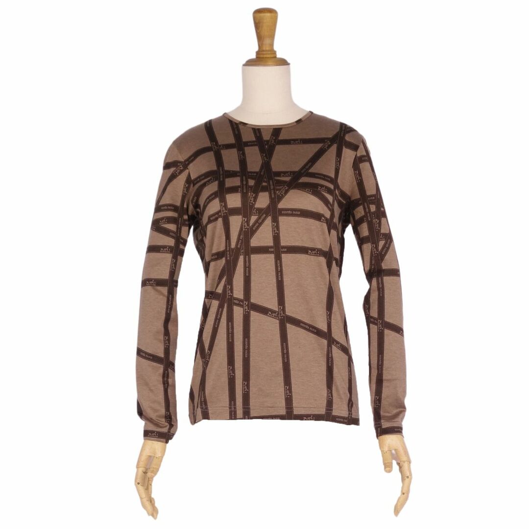 エルメス HERMES Tシャツ カットソー マルジェラ期 ロングスリーブ ボルデュック トップス レディース XS ブラウン エルメス HERMES Tシャツ カットソー マルジェラ期 ロングスリーブ ボルデュック トップス レディース XS ブラウン