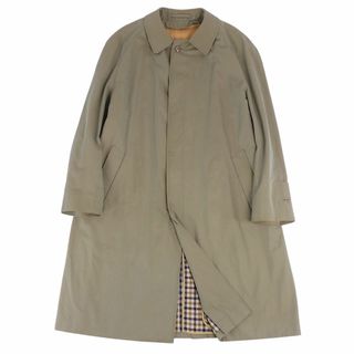 アクアスキュータム(AQUA SCUTUM)のアクアスキュータム Aquascutum コート Aqua5 ステンカラーコート バルマカーンコート ライナー付き 英国製 アウター メンズ L相当 オリーブカーキ(ステンカラーコート)