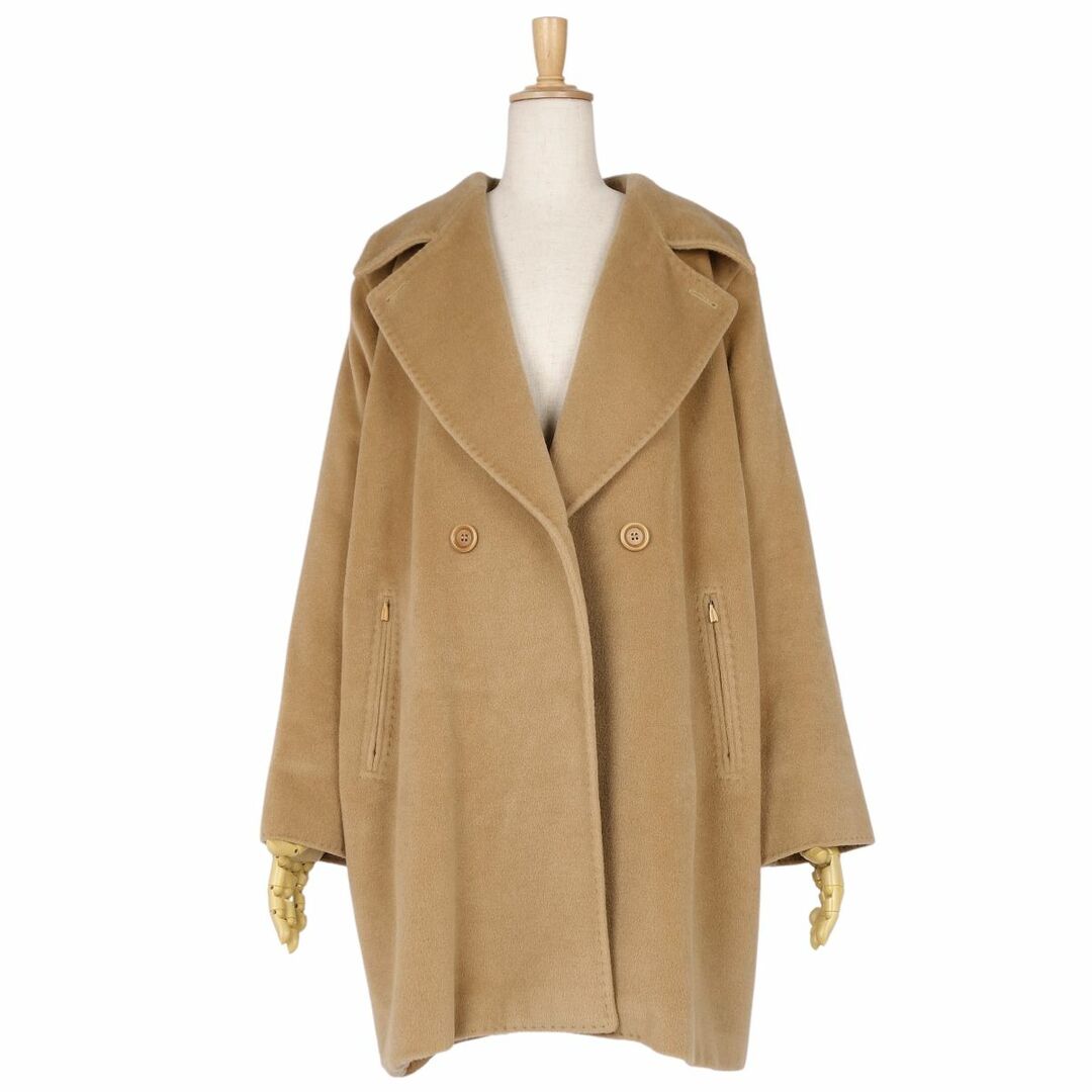 Max Mara(マックスマーラ)の美品 マックスマーラ Max Mara コート チェスターコート 白タグ オーバーサイズ ウール カシミヤ アウター レディース JI40 USA6 FB38(M相当) ブラウン レディースのジャケット/アウター(その他)の商品写真