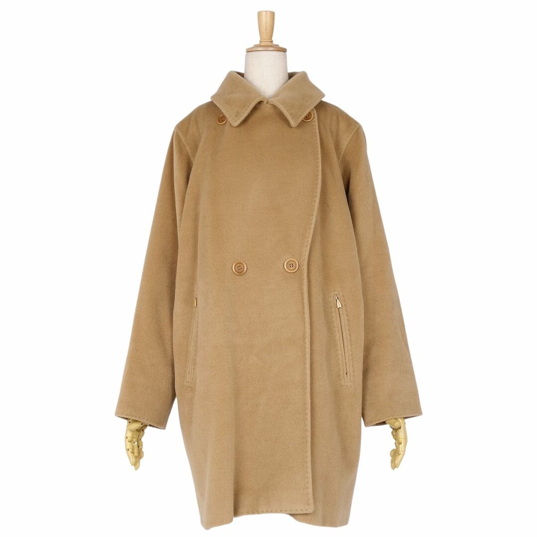 Max Mara(マックスマーラ)の美品 マックスマーラ Max Mara コート チェスターコート 白タグ オーバーサイズ ウール カシミヤ アウター レディース JI40 USA6 FB38(M相当) ブラウン レディースのジャケット/アウター(その他)の商品写真