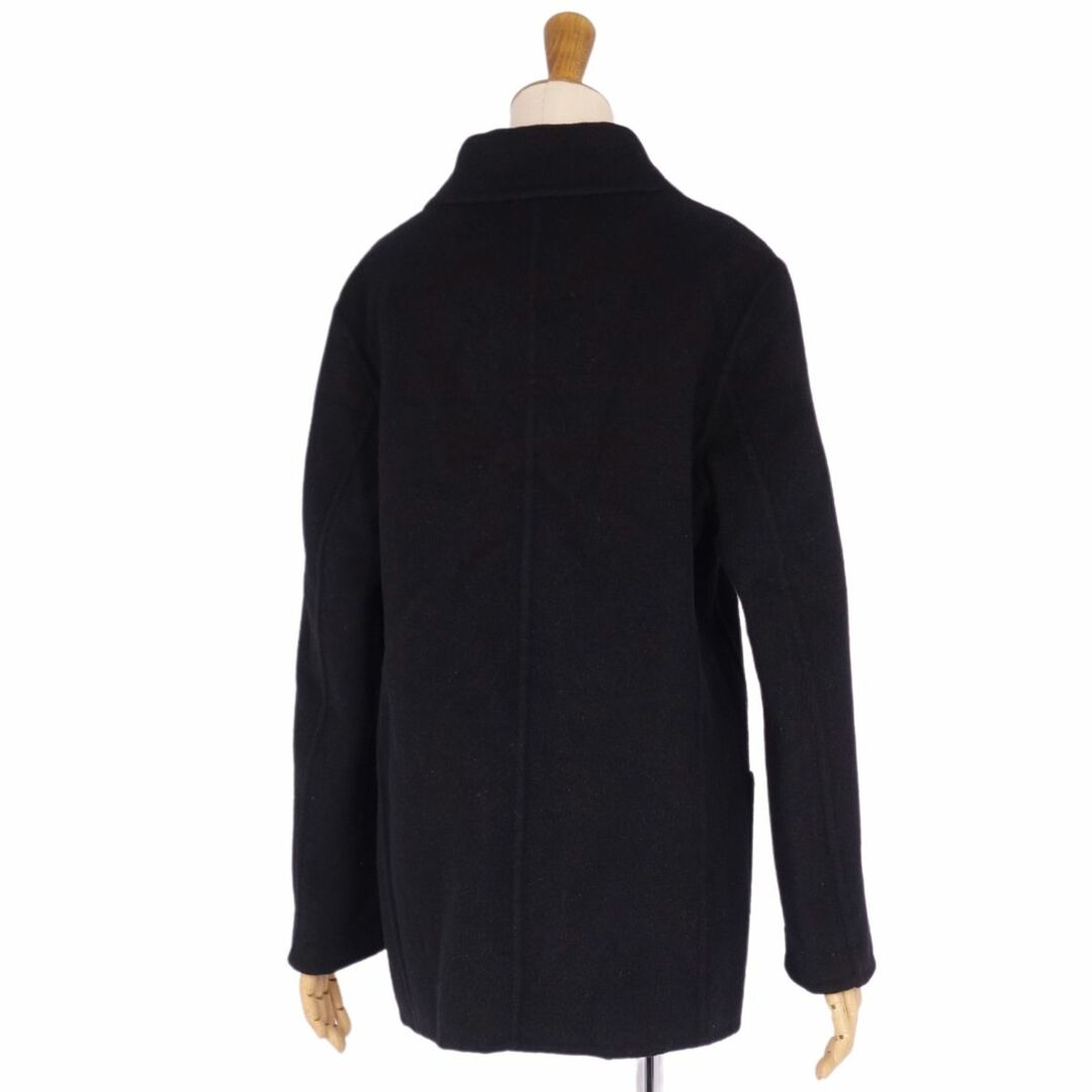 バーバリー ロンドン BURBERRY LONDON コート ステンカラーコート ショート丈 裏チェック ウール カシミヤ アウター レディース 40(M相当) ブラック バーバリー ロンドン BURBERRY LONDON コート ステンカラーコート ショート丈 裏チェック ウール カシミヤ アウター レディース 40(M相当) ブラック