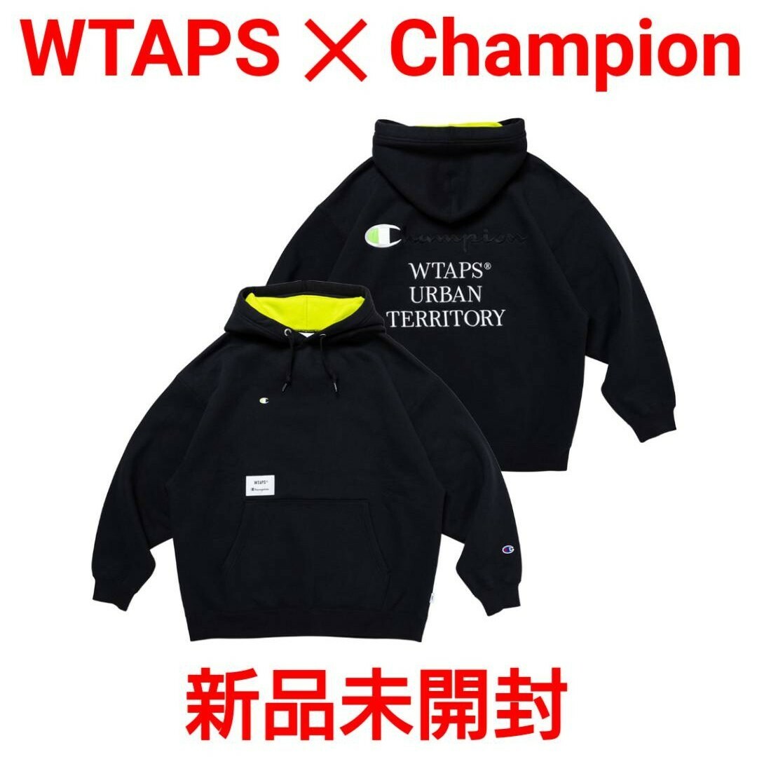 新品未開封 WTAPS ✕ Champion アカデミーフーディー