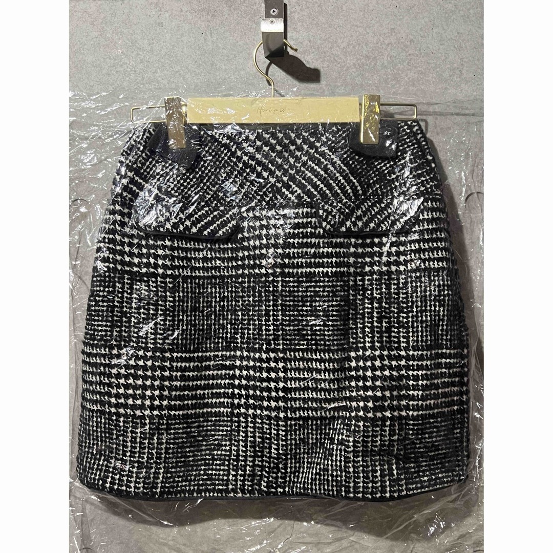 herlipto Hemingway Check Tweed Skirt-