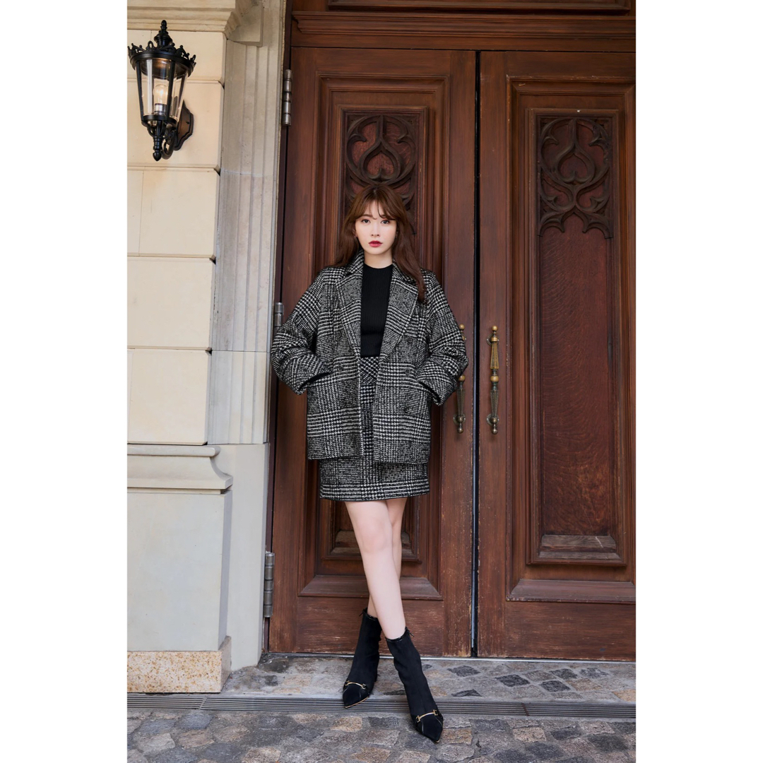 Her lip to - herlipto Hemingway Check Tweed Skirtの通販 by