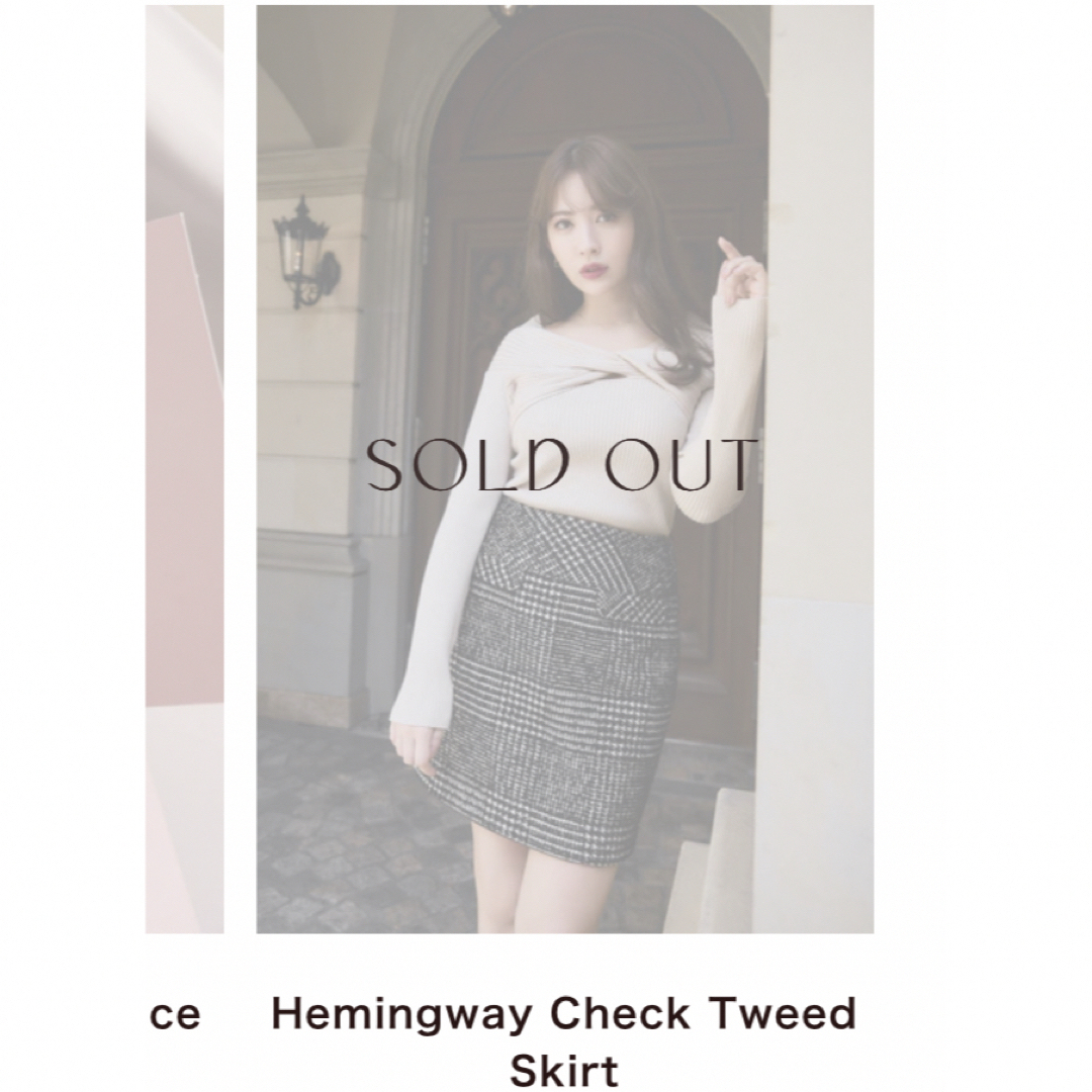 herlipto Hemingway Check Tweed Skirt