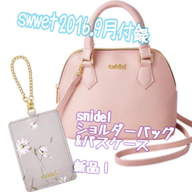 SNIDEL(スナイデル)のsnidelバッグ&パスケースセット新品 レディースのバッグ(ショルダーバッグ)の商品写真