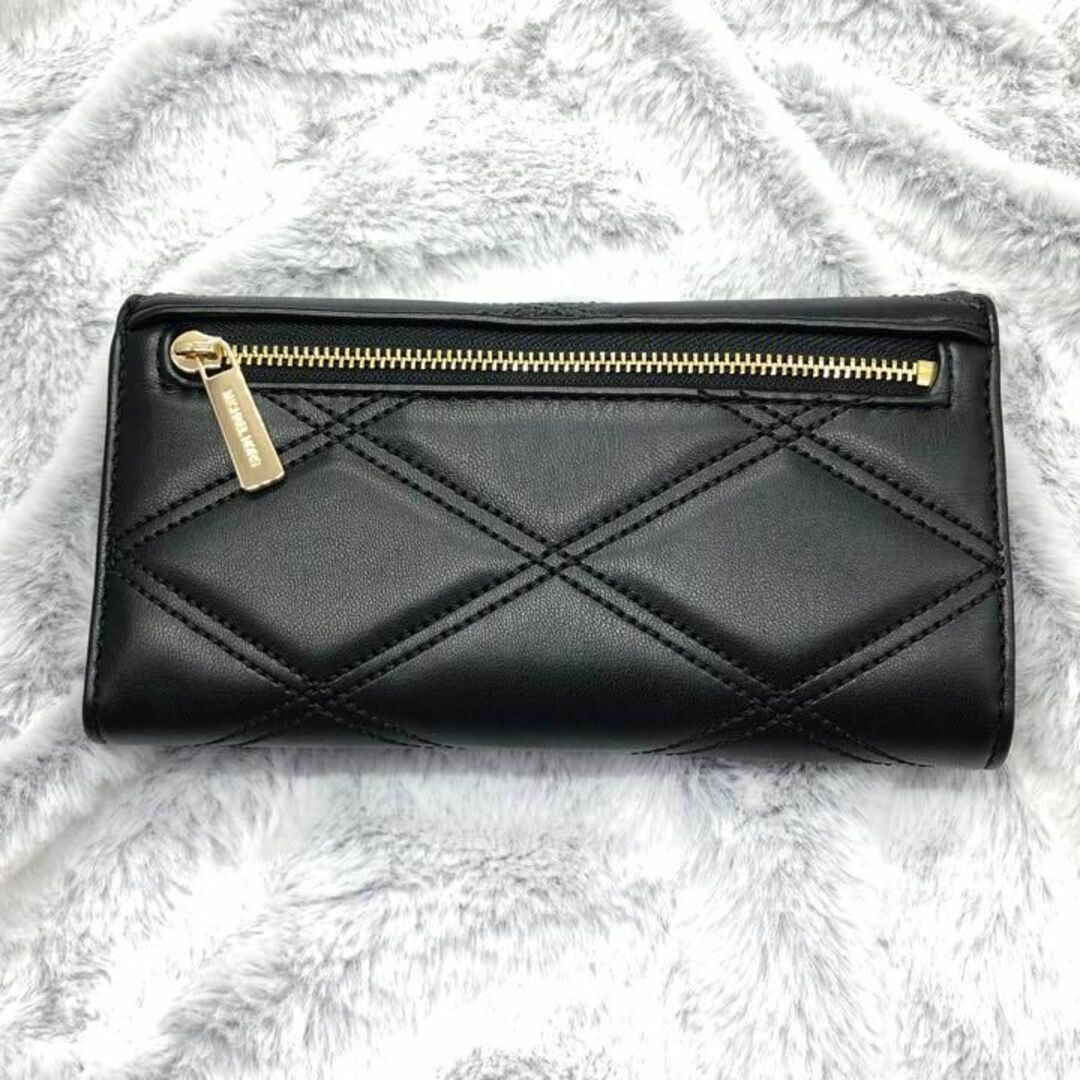 Michael Kors(マイケルコース)の⭐MICHAELKORS⭐マイケルコース⭐新品 キルティング長財布 黒ブラック レディースのファッション小物(財布)の商品写真