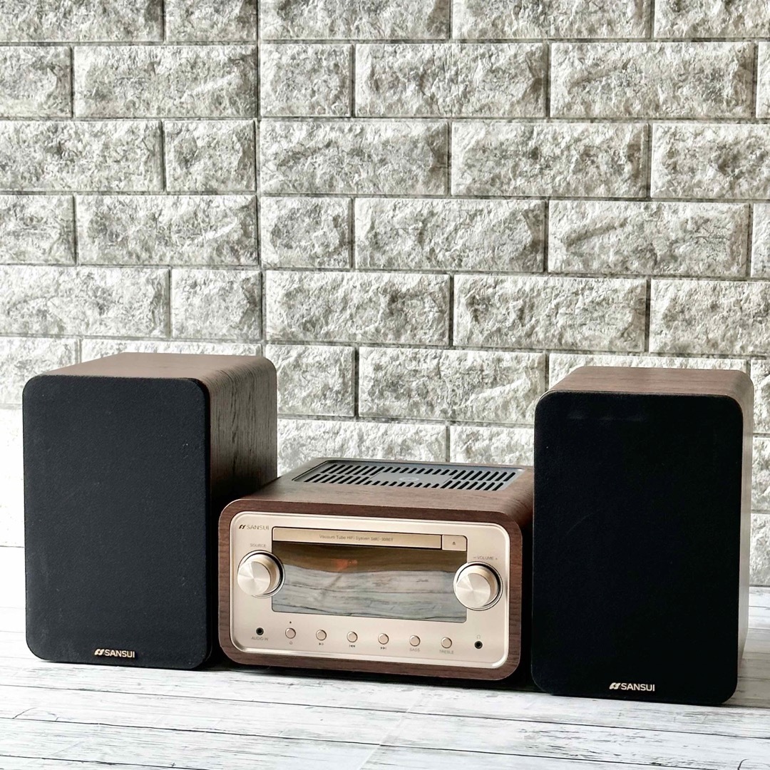 SANSUI 真空管ハイブリッドアンプ搭載CDステレオシステム-