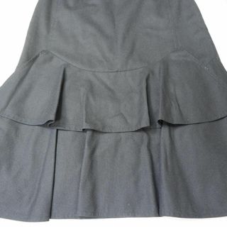 CHANEL - CHANEL シャネル ウールスカート ブラック マーメイド ココ