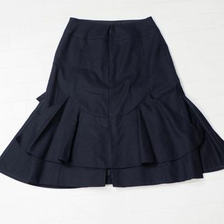 CHANEL - CHANEL シャネル ウールスカート ブラック マーメイド ココ