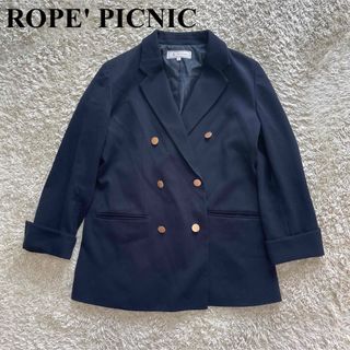 ロペピクニック(Rope' Picnic)のROPE' PICNIC ロペピクニック　紺ブレ　金釦　テーラードジャケット40(テーラードジャケット)