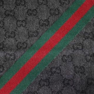 グッチ(Gucci)の【GG柄 】 グッチ GUCCI マフラー ブラックグレー(マフラー)