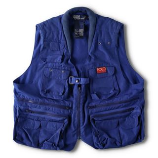 ラルフローレン(Ralph Lauren)の古着 90年代 ラルフローレン Ralph Lauren POLO by Ralph Lauren HI TECH フィッシングベスト メンズL /evb002498(ベスト)