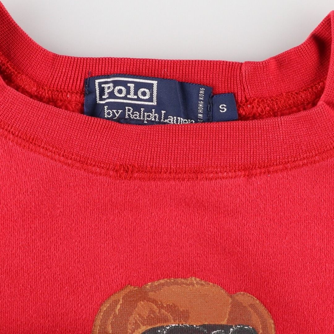 Ralph Lauren(ラルフローレン)の古着 90年代 ラルフローレン Ralph Lauren POLO by Ralph Lauren ポロベア プリントスウェットシャツ トレーナー メンズM ヴィンテージ /evb002607 メンズのトップス(スウェット)の商品写真