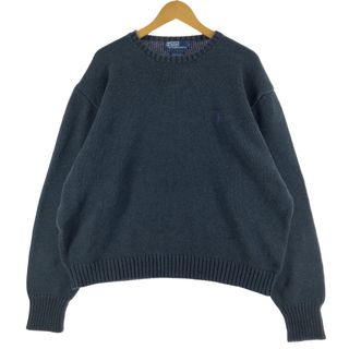 ラルフローレン(Ralph Lauren)の古着 90年代 ラルフローレン Ralph Lauren POLO by Ralph Lauren コットンニットセーター メンズXXL ヴィンテージ /eaa371147(ニット/セーター)