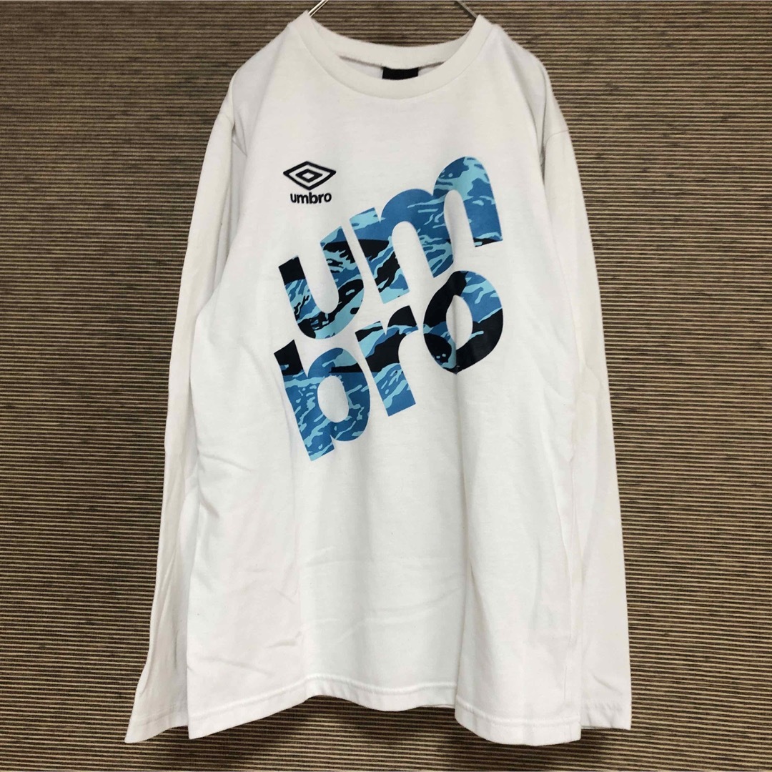 UMBRO - 【アンブロ】ロンT デカロゴ ビッグロゴ デカプリント 白 迷彩 ...