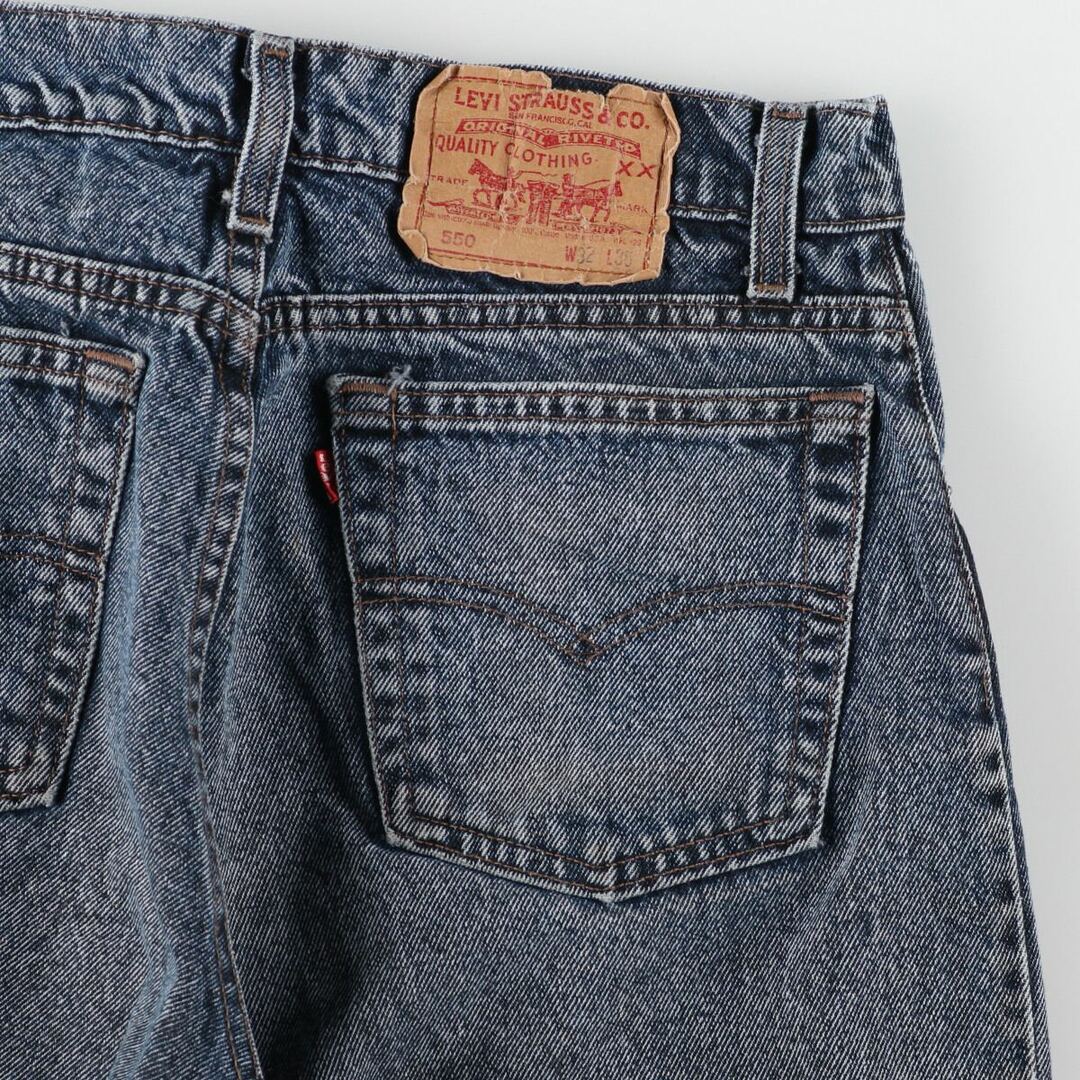 古着 90年代 リーバイス Levi's 550 ケミカルウォッシュ テーパードジーンズ デニムパンツ USA製 メンズw31 ヴィンテージ /eaa371684