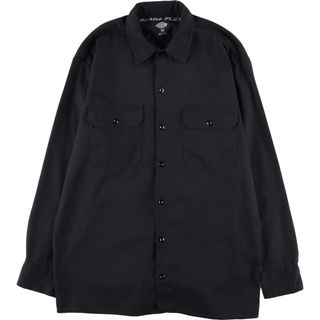 ディッキーズ(Dickies)の古着 ディッキーズ Dickies FLEX 長袖 ワークシャツ メンズL /eaa372043(シャツ)