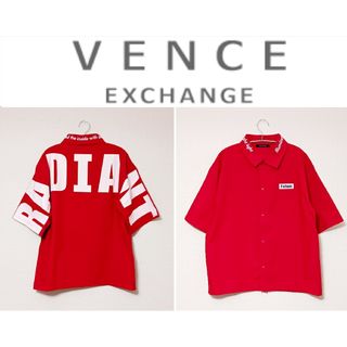 アヴァンセ(AVANCE)の【VENCE】バックロゴT◆Lサイズ◆男女兼用◆Tシャツ◆レッド◆赤(Tシャツ/カットソー(半袖/袖なし))