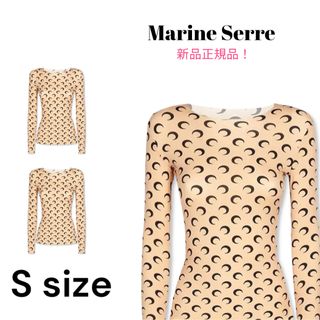 新品正規品！Marine Serre ムーン カットソー(Tシャツ(長袖/七分))