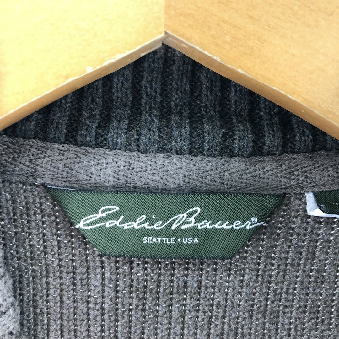 エディーバウアー Eddie Bauer コットンニットハーフボタンセーター L メンズL /eaa370399