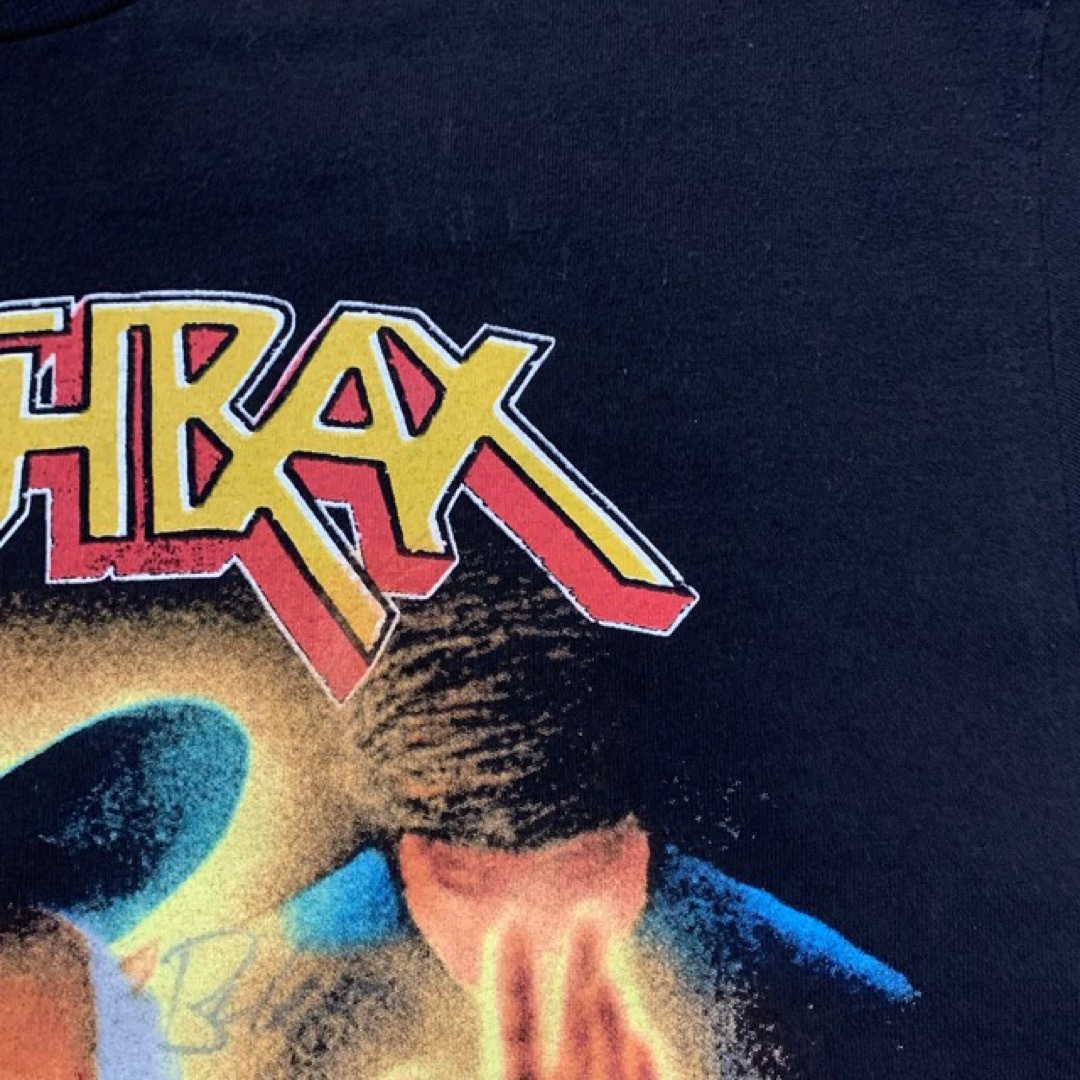 メンバーサイン入り！anthrax【アンスラックス】 激レア バンドTシャツ