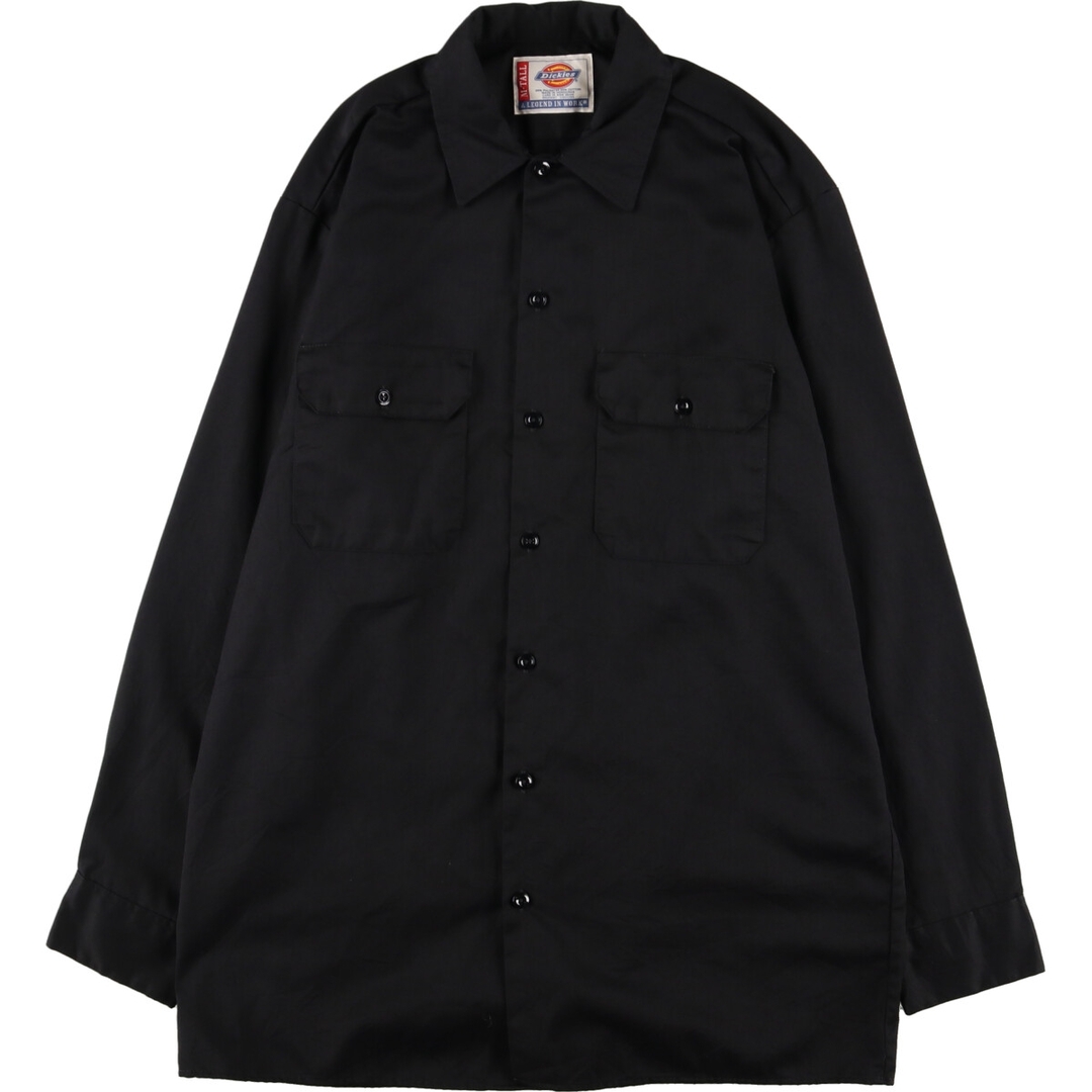 ディッキーズ Dickies 長袖 ワークシャツ メンズL /eaa372041