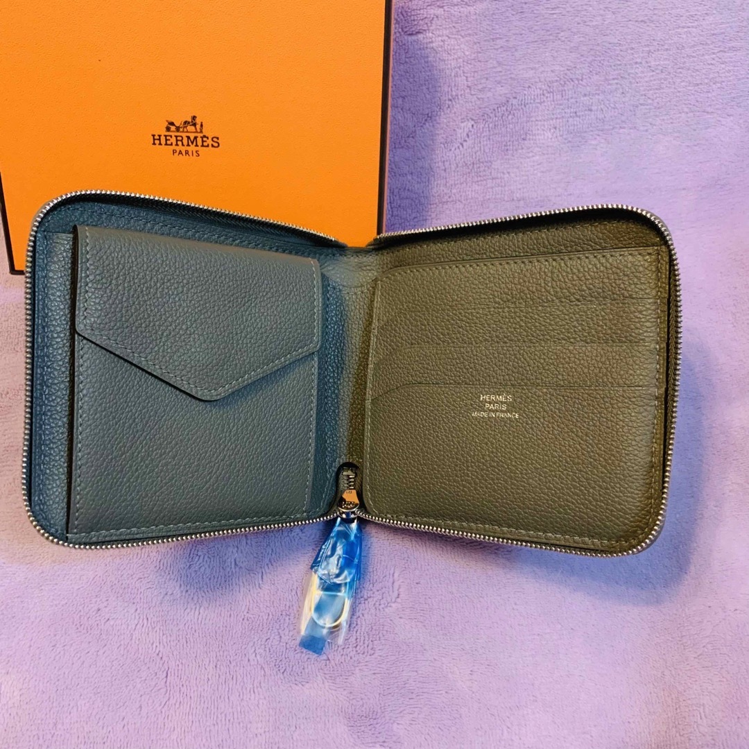 新品　財布　HERMES エルメスジップアンゴー　シェーヌダンクル